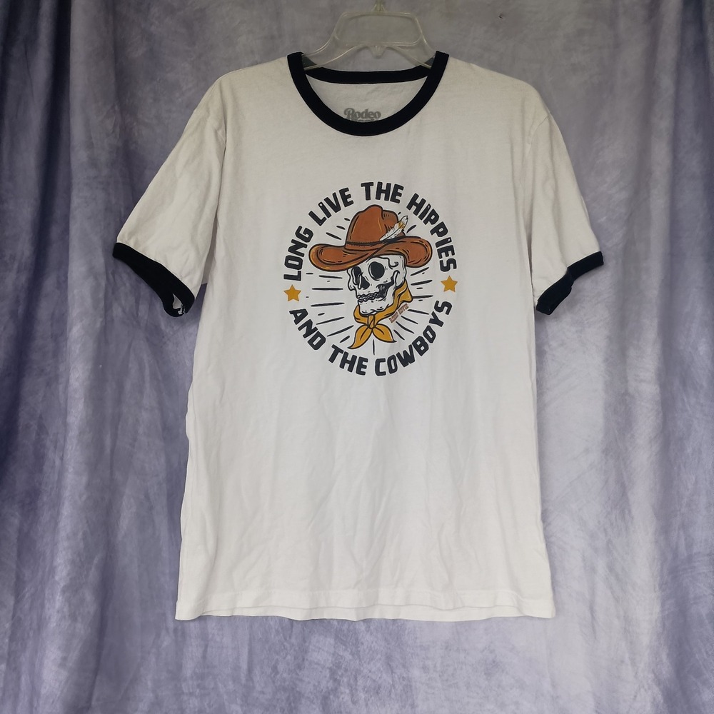 Rodeo Hippie Cowboys & Hippies Ringer Graphic Tee